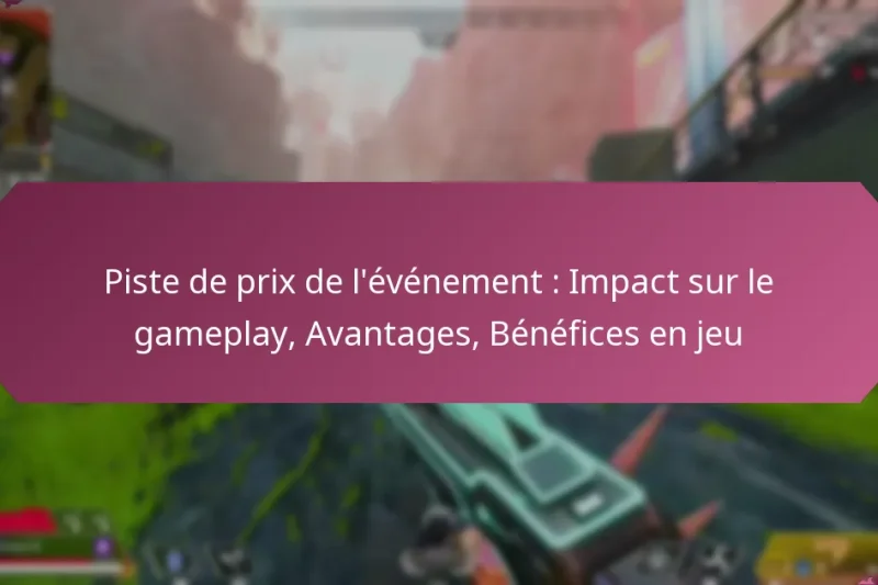 Piste de prix de l’événement : Impact sur le gameplay, Avantages, Bénéfices en jeu