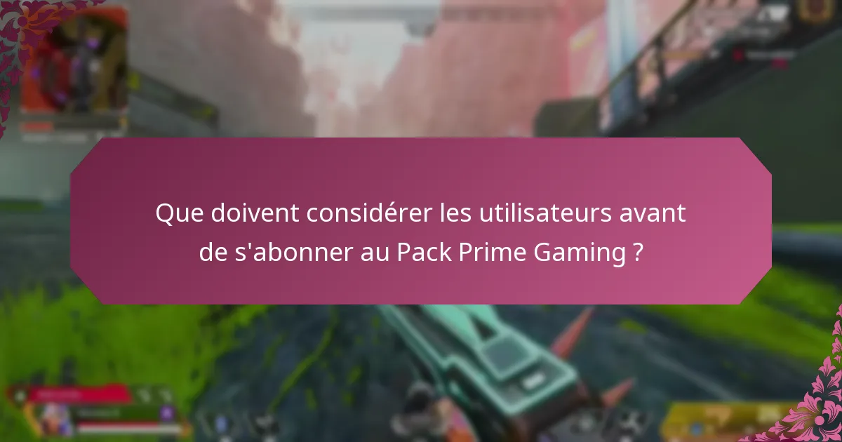 Comment le Pack Prime Gaming se compare-t-il à d’autres services de jeux ?