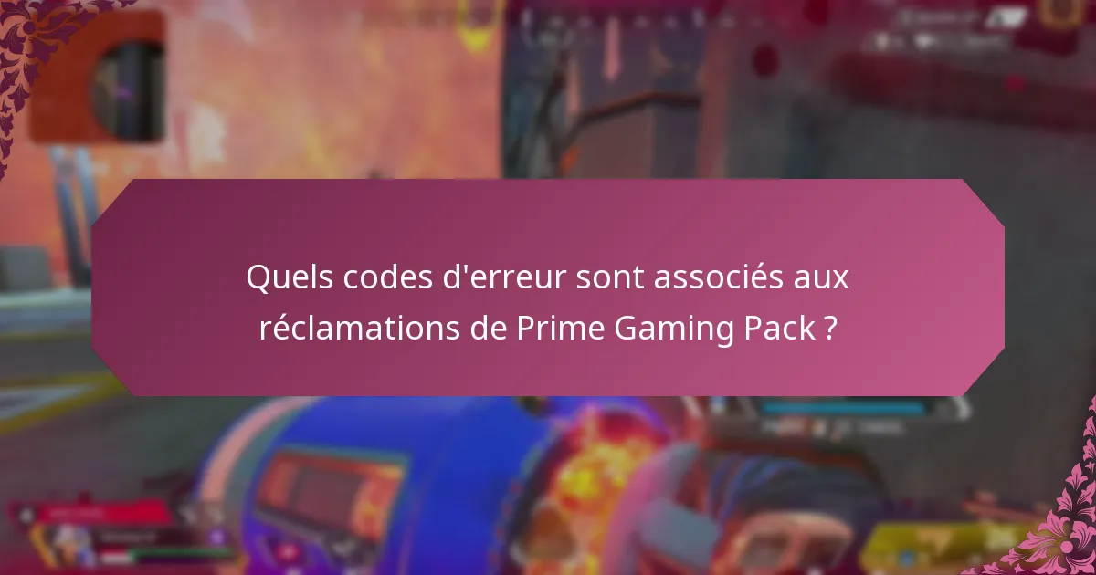 Quelles mises à jour devrais-je connaître concernant le Prime Gaming Pack ?