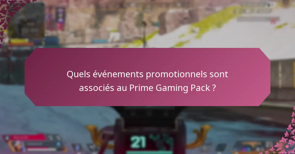Quels partenariats spéciaux améliorent le Prime Gaming Pack ?